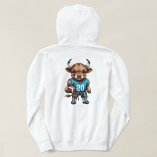 Highland Cows and Football Hoodie