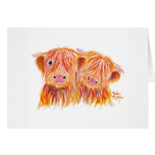 Image of Highland Cows 'Buddies' by Shirley MacArthur