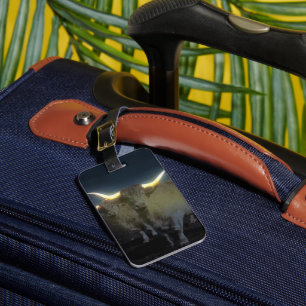 Highland Cows Glowing In The Dark, Luggage Tag