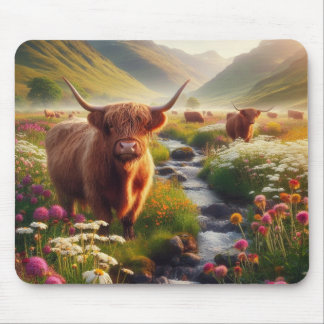 Highland Cows Mouse Mat