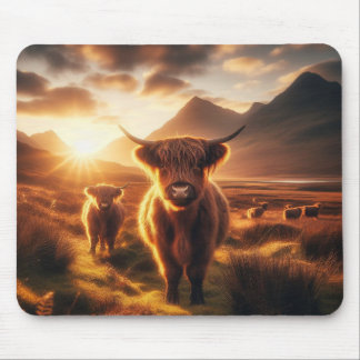 Highland Cows Mouse Mat