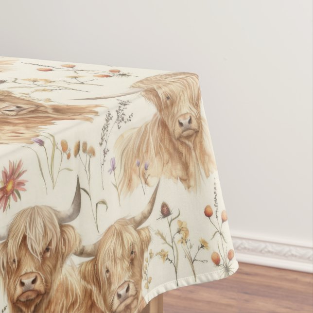 Highland Cows  Tablecloth (In Situ)