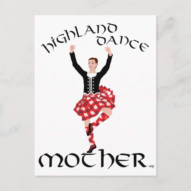 Highland Dance Mother Postcard (Front)