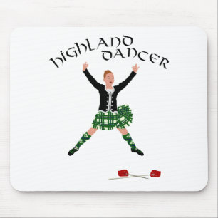 Highland Dancer Ghillie Callum Sword Dance Mouse Mat