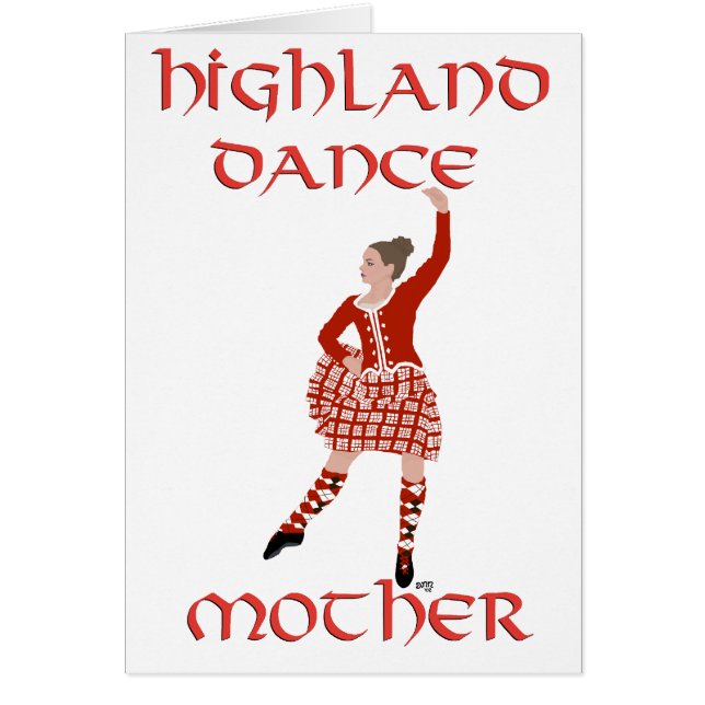 Highland Dancer Mother - Red (Front)
