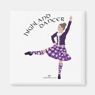Highland Dancer Purple Magnet