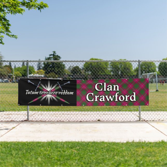 Highland Festival Clan Crawford Tent Banner (Insitu)