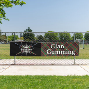 Highland Festival Clan Cumming Hunting Tartan Tent Banner
