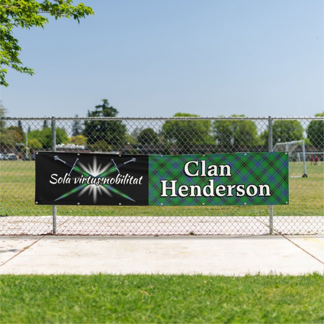 Highland Festival Clan Henderson Tent Banner (Insitu)