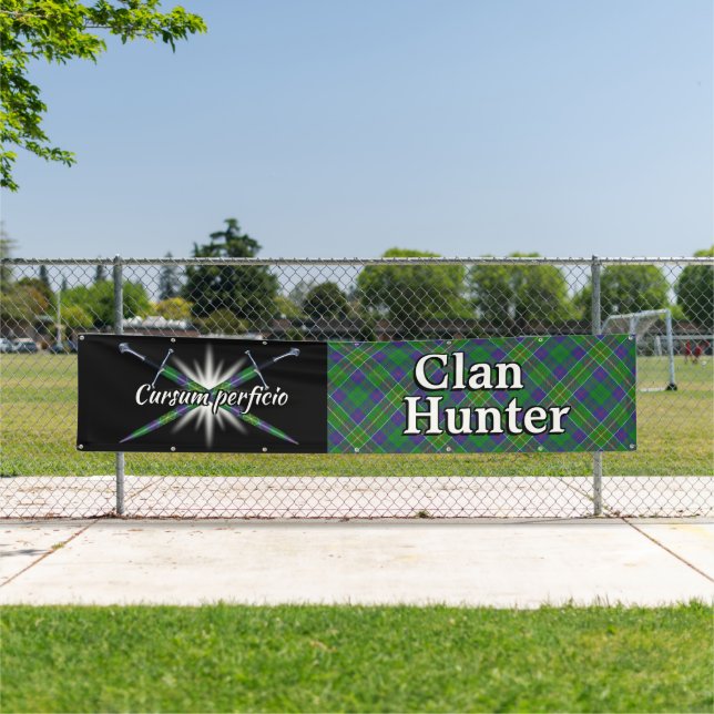 Highland Festival Clan Hunter Tent Banner (Insitu)