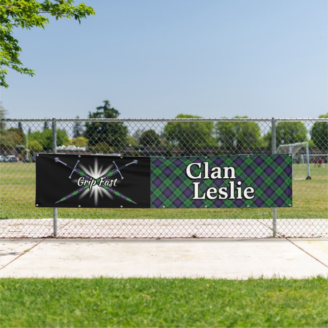 Highland Festival Clan Leslie Tent Banner (Insitu)