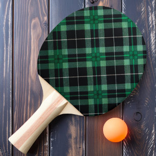 Highland Green Plaid Ping Pong Paddle
