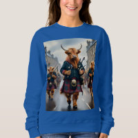 Highland Harmony: Bagpipe Highland Cow Band