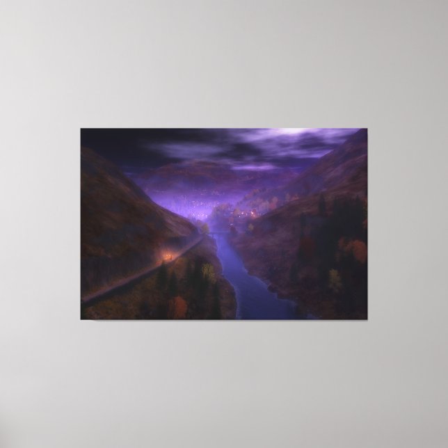 Highland Home Lights Canvas Print (Front)