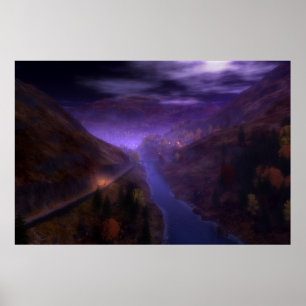 Highland Home Lights Print