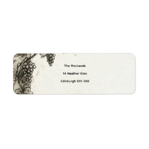 Highland Landscape Sketch Return Address Label