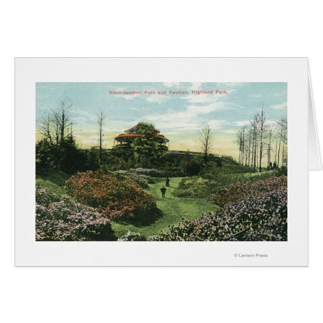 Highland Park's Rhododendron Path and Pavilion (Front Horizontal)