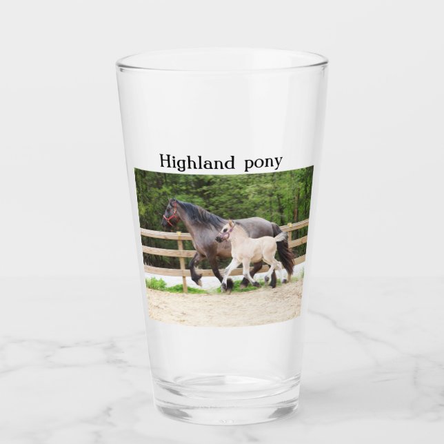 Highland pony glass (Front)