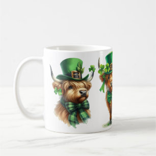 Highland Scottish cow St. Patrick's Day funny gift Coffee Mug