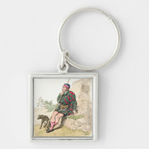 Highland Shepherd, from 'Costume of Great Britain' Key Ring