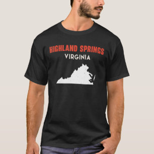 Highland Springs Virginia USA State America Travel T-Shirt