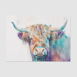 HIGHLANDER Scottish Highland cattle decoupage Tissue Paper