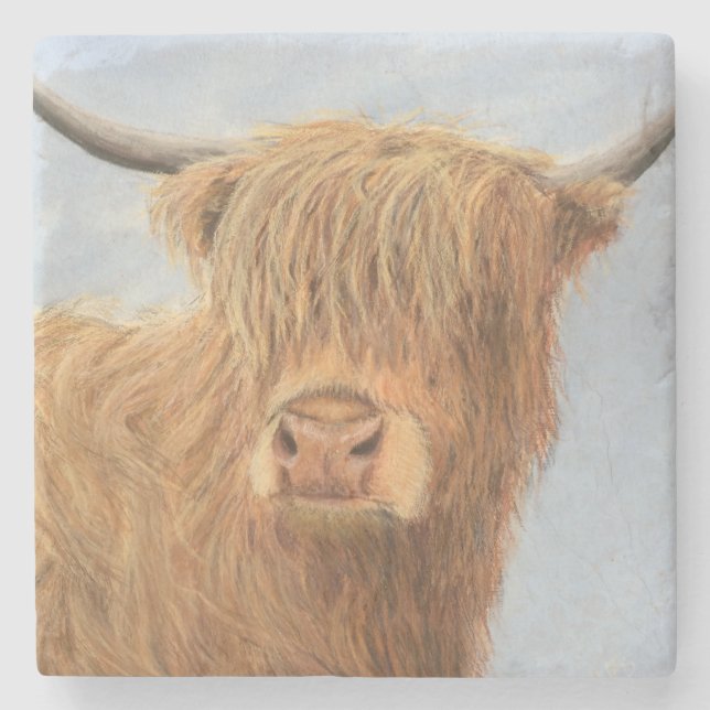 Highlander Stone Coaster (Front)