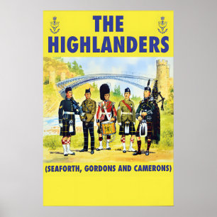 Highlanders British Army Recruitment Poster