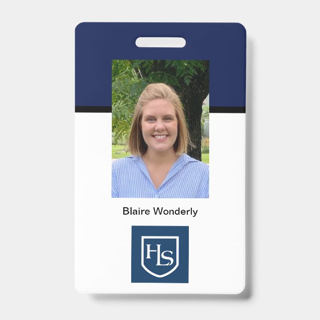 Highlands School Sample B ID Badge (Front)