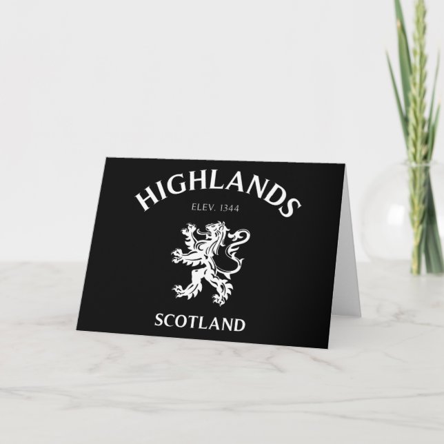 HIGHLANDS Scotland Card (Front)