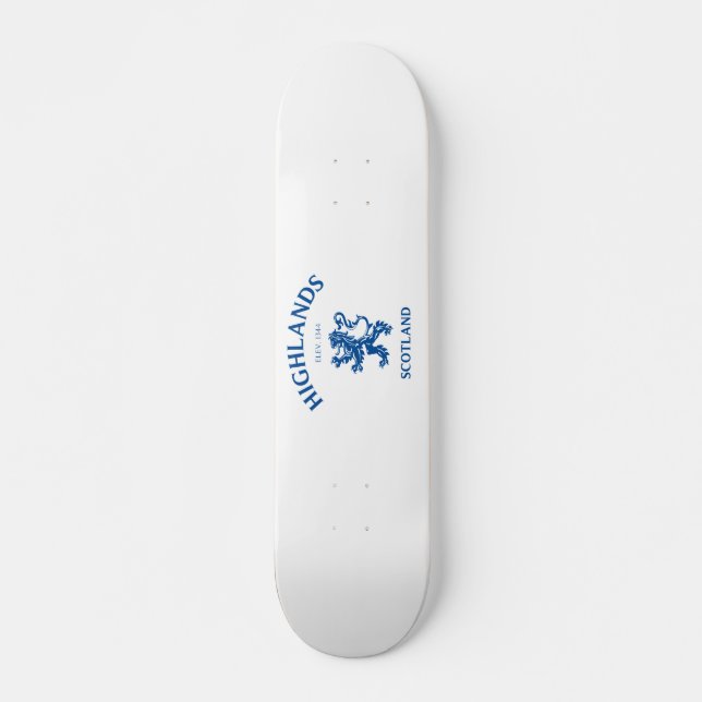 HIGHLANDS Scotland Skateboard (Front)