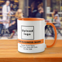 Highlighted Business Name on Orange Colour Combo