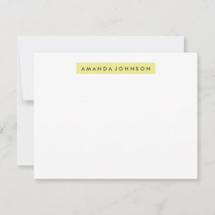 Highlighter A2 Stationery - Lemon Yellow Card