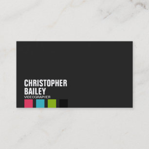 Highlighter Bars on Black - Style 1 Business Card