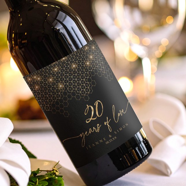 Highlights Gold 20th Anniversary ID1165 Wine Label (Creator Uploaded)