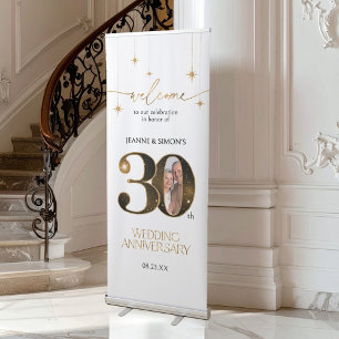 Highlights Gold 30th Anniversary Photo ID1165 Retractable Banner