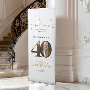 Highlights Gold 40th Anniversary Photo ID1165 Retractable Banner
