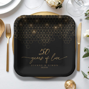 Highlights Gold 50th Anniversary ID1165 Paper Plate