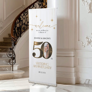 Highlights Gold 50th Anniversary Photo ID1165 Retractable Banner