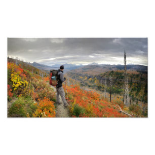 Highline Trail Fall Colour - Glacier National Park Photo Print