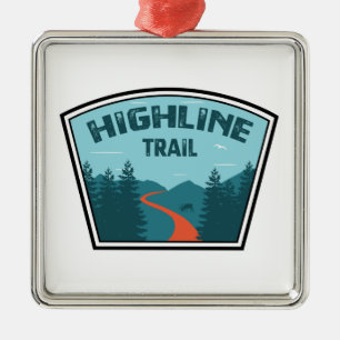 Highline Trail Glacier National Park Metal Tree Decoration