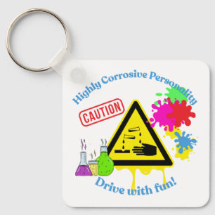 Highly Corrosive Personality Class 8 ADR Trucker Key Ring