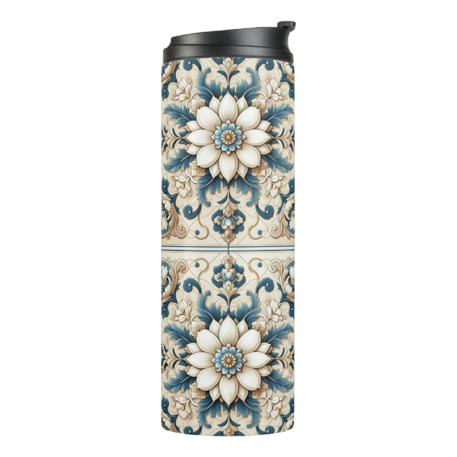 Highly Decorated Floral Tumbler (Rotated Left)