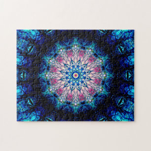 Highly Detailed Star-Shaped Mandala Abstract Jigsaw Puzzle