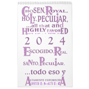 Highly Favored© - Esp & Eng Calendar