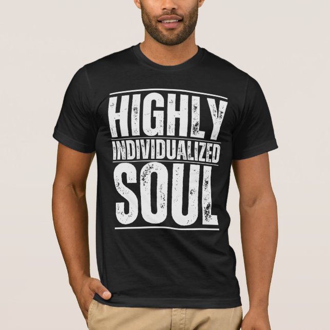 HIGHLY INDIVIDUALIZED SOUL Errant Black Unisex Tee (Front)