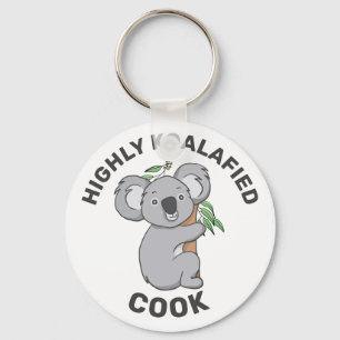 Highly Koalafied Koala Qualified Cook Key Ring