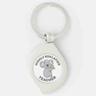 Highly Koalafied Koala Qualified Metal Key Ring