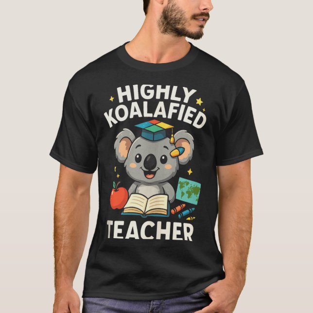 Highly Koalafied Teacher - Funny Koala Bear Tank T (Front)