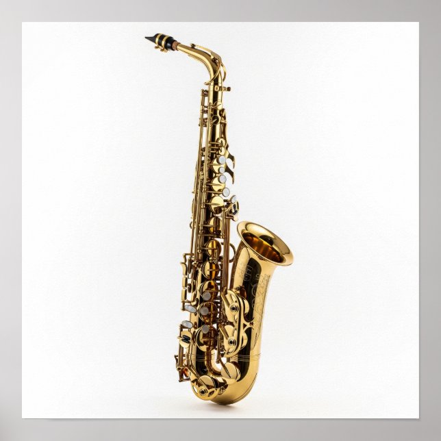 Highly Polished Saxophone Poster (Front)